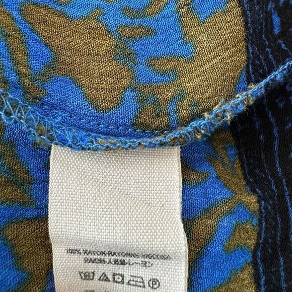 Free People Resort Romper in Electric Blue Floral Long Sleeve Blouson Size XS - Picture 7 of 10